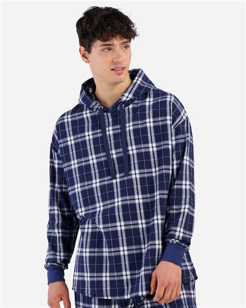 BU5301 Unisex Flannel Hooded Pullover