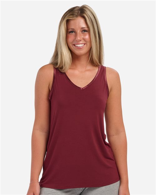 BW2504 Women's Bamboo V-Neck Tank Top