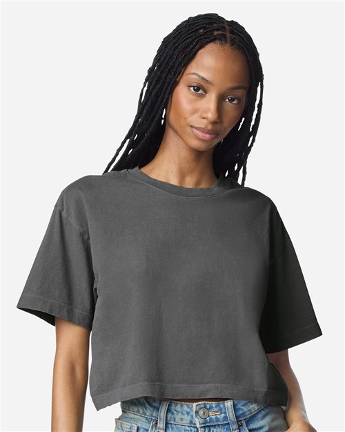 1302GD Women's Garment-Dyed Heavyweight Cropped Tee