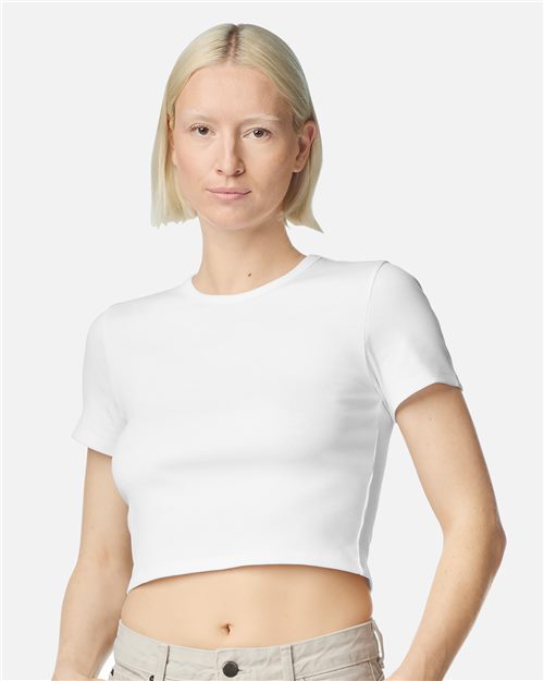 BR210 Women's Baby Rib Cropped Tee
