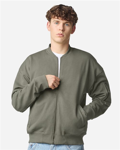 FTJ77 Unisex French Terry Bomber Jacket