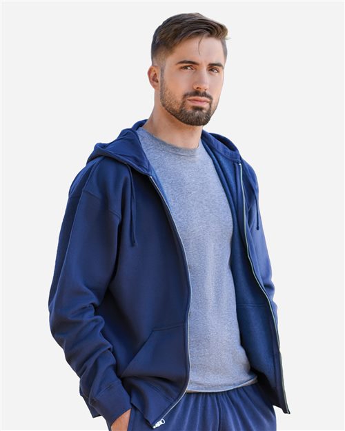 8723 Unisex BTB Fleece Hooded Full-Zip Sweatshirt