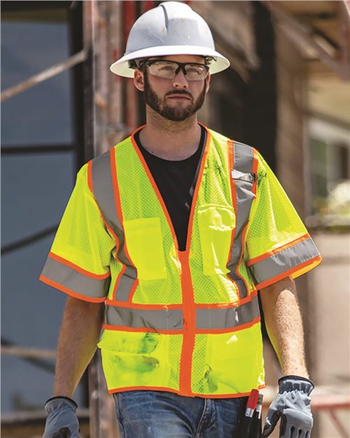 1242-1243 Unisex Ultra-Cool Six-Pocket Mesh Surveyor’s Vest