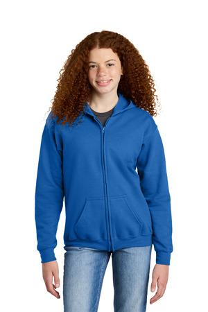18600B Youth Heavy Blend Full-Zip Hooded Sweatshirt
