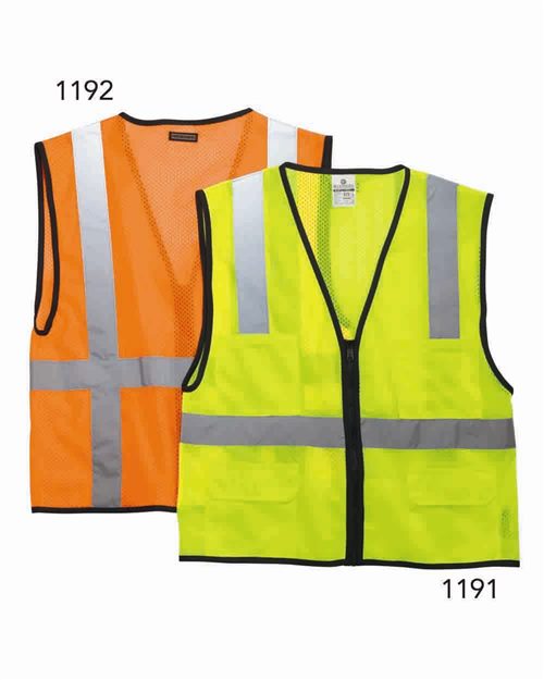 1191-1192 Unisex Economy Mesh 6-Pocket Vest