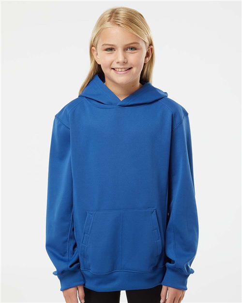 2454 Youth Performance Fleece Hooded Sweatshirt