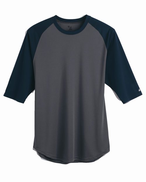 4133 Men's B-Core Three-Quarter Sleeve Baseball T-Shirt