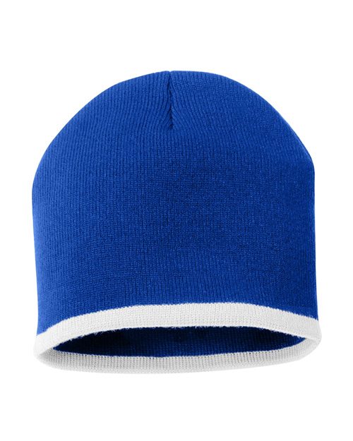 SP09 8" Bottom-Striped Beanie
