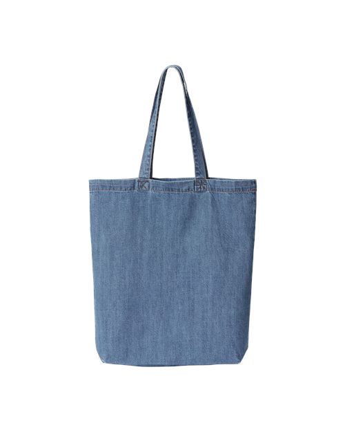 7761A Cotton Denim Gusseted Tote Bag