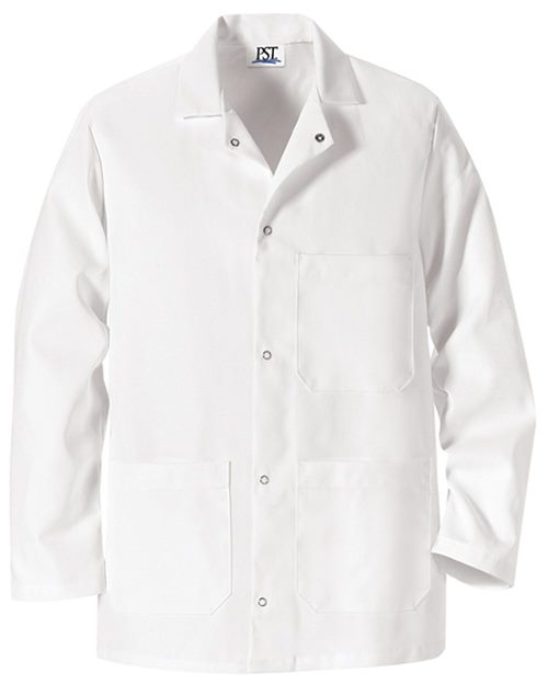 0406 Gripper Front Short Butcher Coat