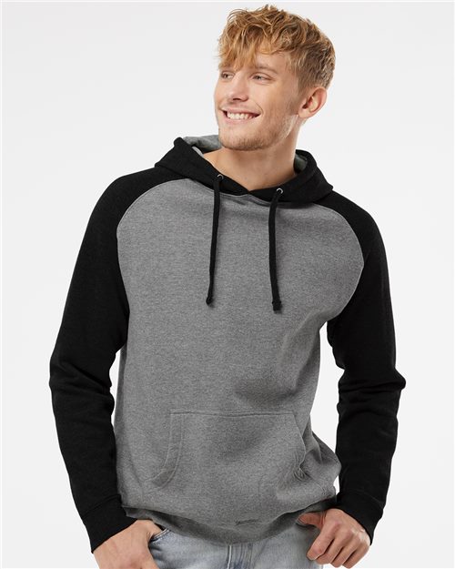 IND40RP Unisex Raglan Hooded Sweatshirt