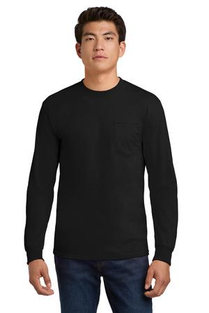 2410 Ultra Cotton 100% US Cotton Long Sleeve T-Shirt with Pocket