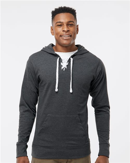 8231 Unisex Jersey Sport Lace Hooded Pullover