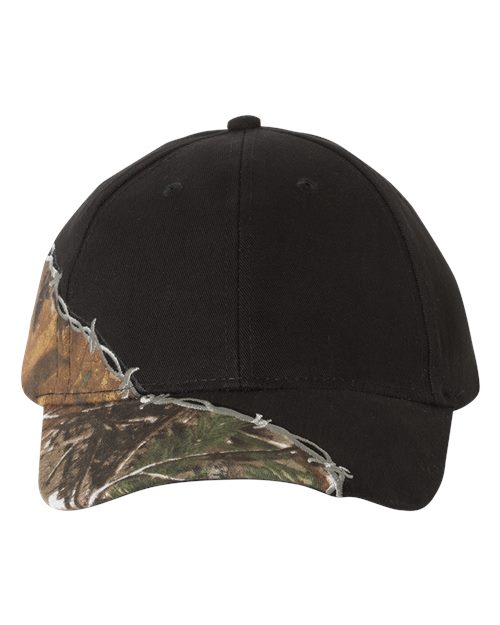 LC4BW Licensed Camo with Barbed Wire Embroidery Cap