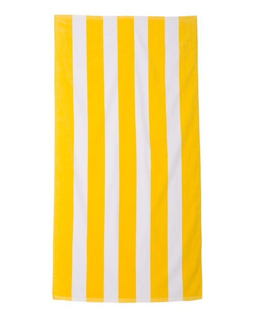 3060S Cabana Stripe Velour Beach Towel