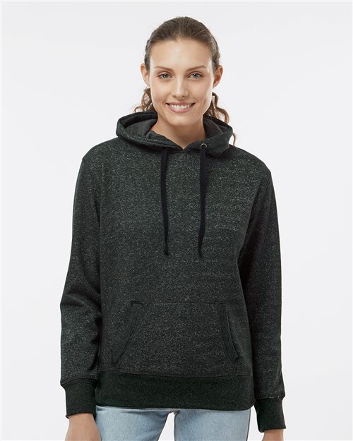 8860 Women’s Glitter French Terry Hooded Sweatshirt