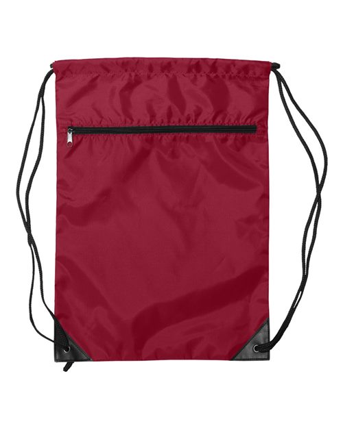 8888 Zippered Drawstring Backpack