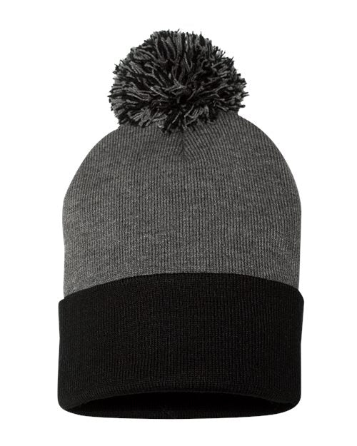 SP15 12" Pom-Pom Cuffed Beanie
