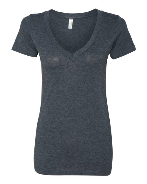 6740 Women’s Triblend Deep V-Neck T-Shirt