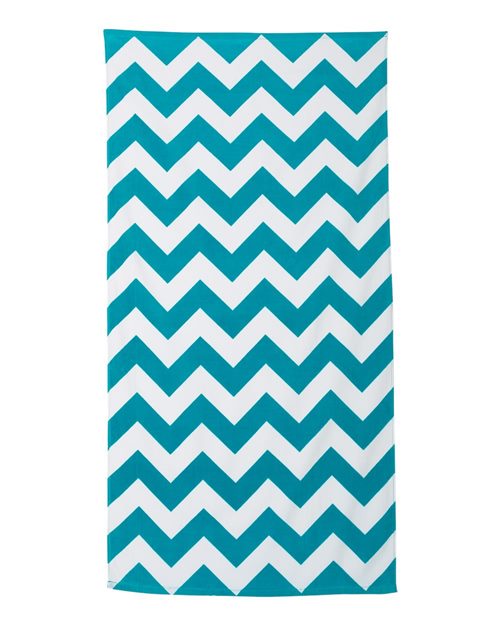 3060X Chevron Velour Beach Towel