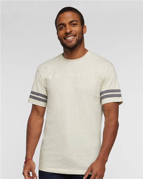 6937 Men's Football Fine Jersey Tee