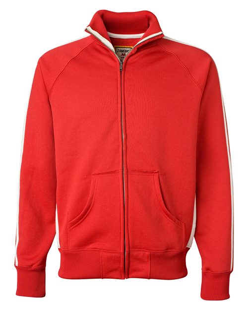 8858 Men's Vintage Polyester Fleece Track Jacket