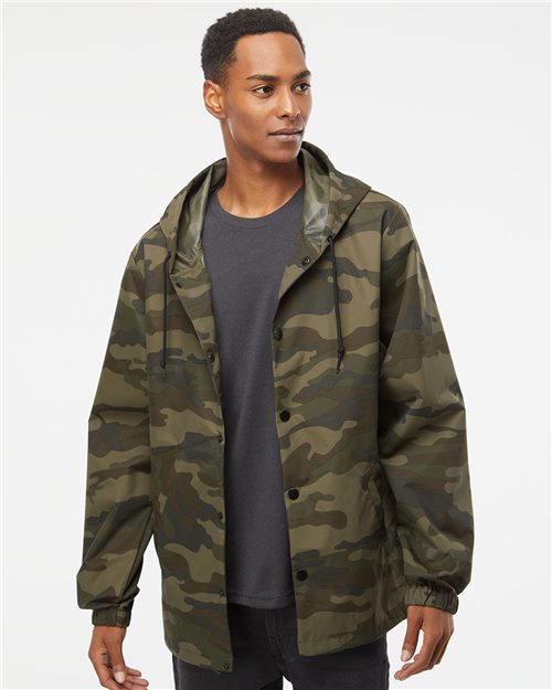 EXP95NB Men's Water-Resistant Hooded Windbreaker