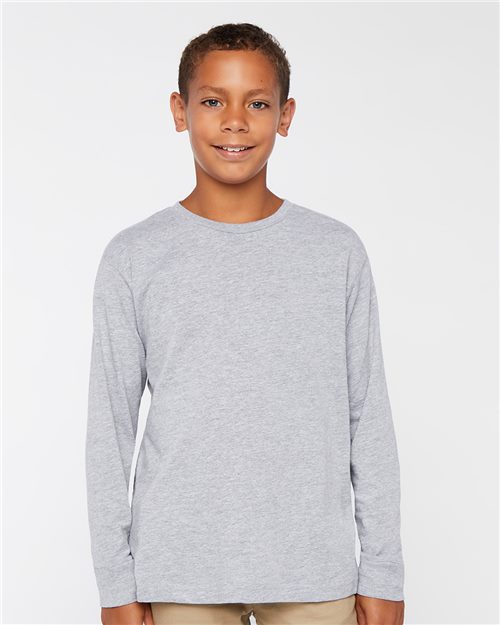 6201 Youth Fine Jersey Long Sleeve Tee