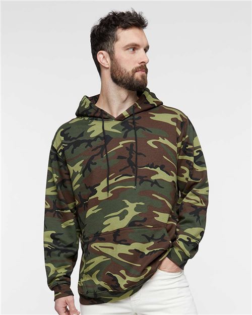 3969 Unisex Camo Fleece Hoodie Sweatshirt
