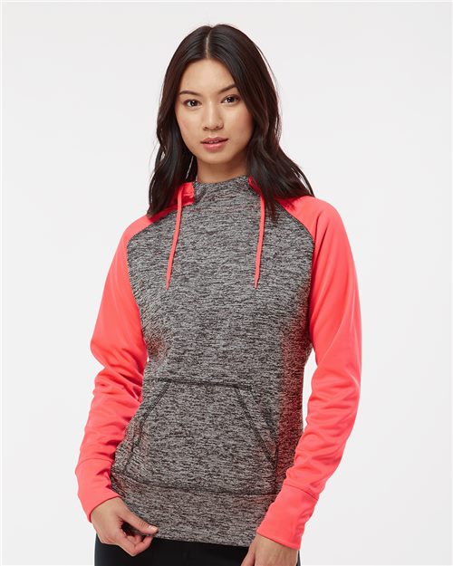 8618 Women’s Colorblocked Cosmic Fleece Hooded Sweatshirt