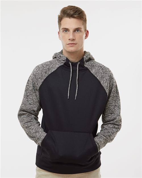 8612 Men's Colorblocked Cosmic Fleece Hooded Sweatshirt