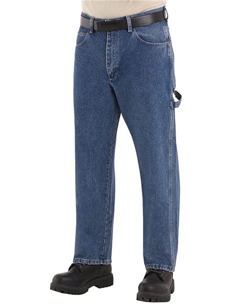 PEJ8 Men's Flame Resistant Pre-Washed Denim Dungaree