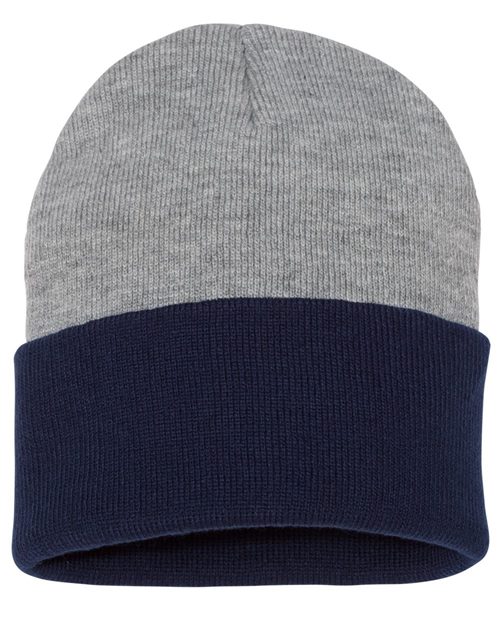 SP12T 12" Color Blocked Cuffed Beanie