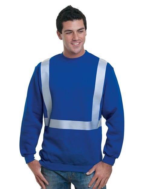 3792 Men's USA-Made Hi-Visibility Crewneck Sweatshirt