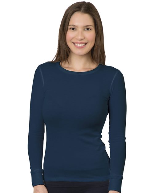 3420 Women's USA-Made Thermal Long Sleeve T-Shirt