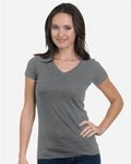 3407 Women's USA-Made V-Neck T-Shirt