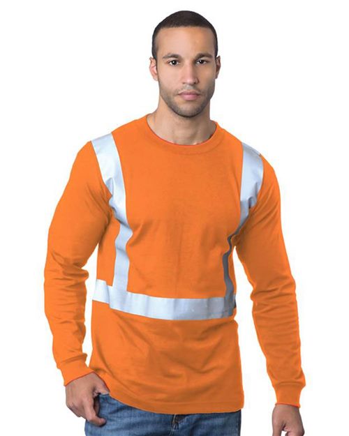 3762 Men's USA-Made 50/50 Hi-Visibility Long Sleeve T-Shirt