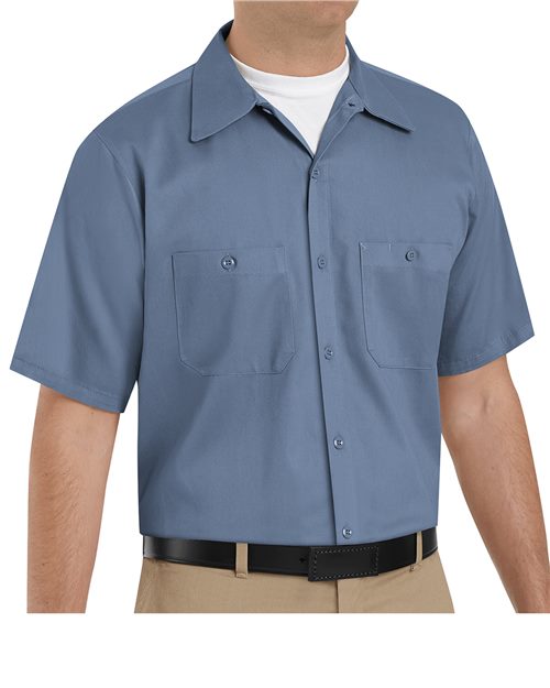 SC40T Men's Tall Cotton Short Sleeve Uniform Shirt
