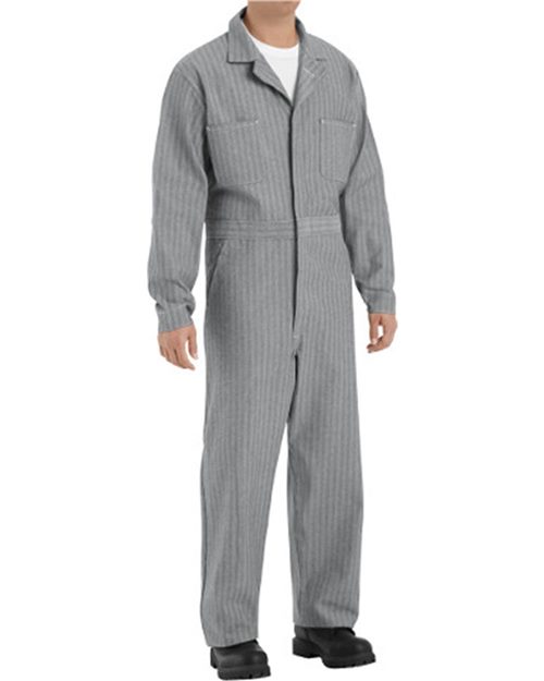 16 Men's Button-Front Cotton Coverall