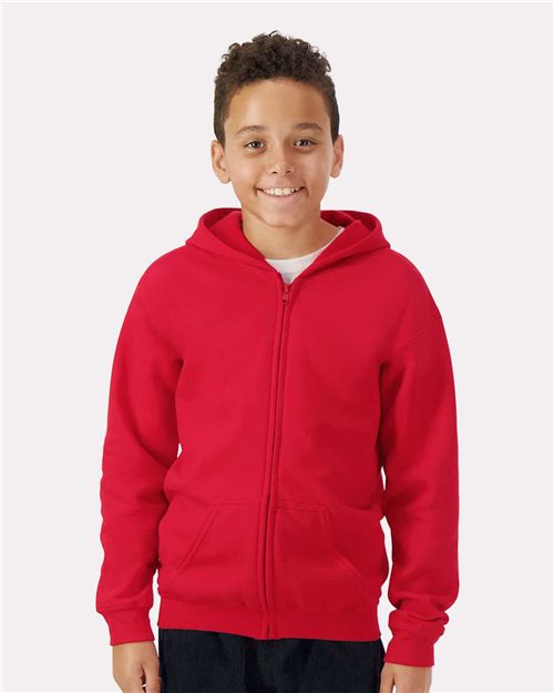 18600B Youth Heavy Blend Full-Zip Hooded Sweatshirt