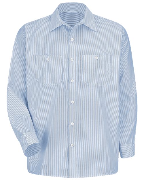 SL10T Men's Tall Industrial Stripe Work Shirt