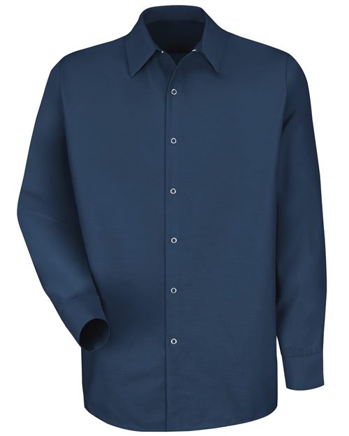 SP16T Men's Tall Specialized Pocketless Poplin Long Sleeve Work Shirt