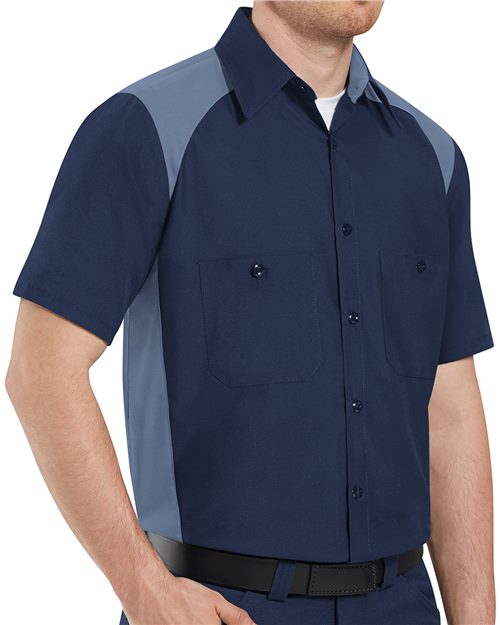 SP28T Men's Tall Short Sleeve Motorsports Shirt
