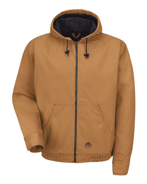 JD20 Men's Blended Duck Zip-Front Hooded Jacket