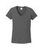 5V00L Women's Heavy Cotton 100% Cotton V-Neck T-Shirt