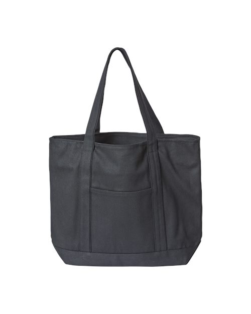 8873 XL Zippered Cotton Canvas Resort Tote