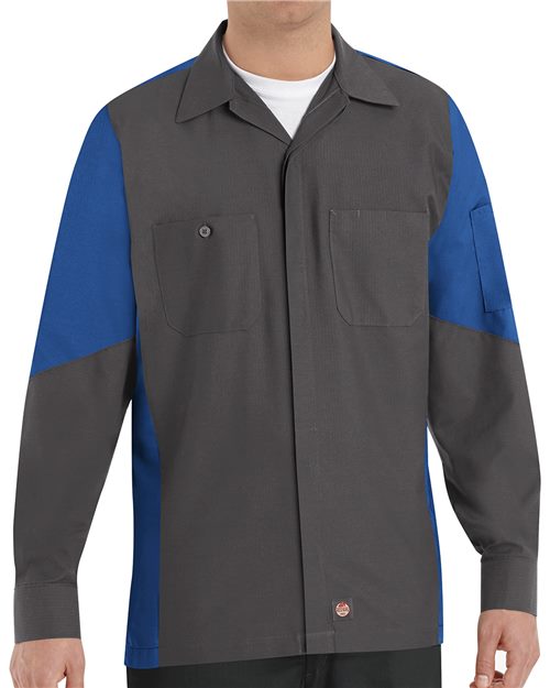 SY10T Men's Tall Long Sleeve Automotive Crew Shirt