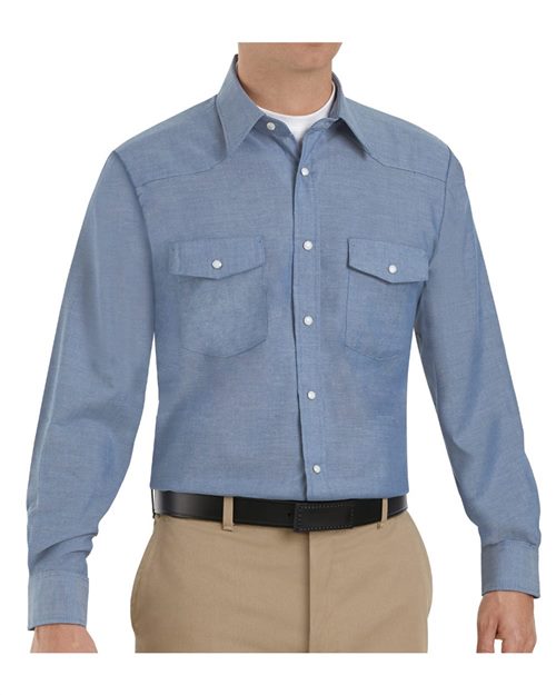SC14T Men's Tall Deluxe Western Style Long Sleeve Shirt