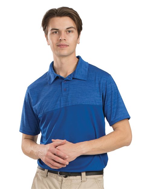 5412 Unisex Shadow Tonal Heather Polo