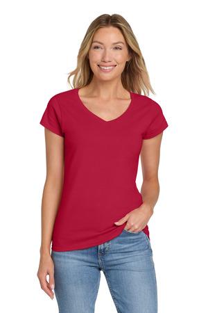 64V00L Softstyle Women's Fit V-Neck T-Shirt